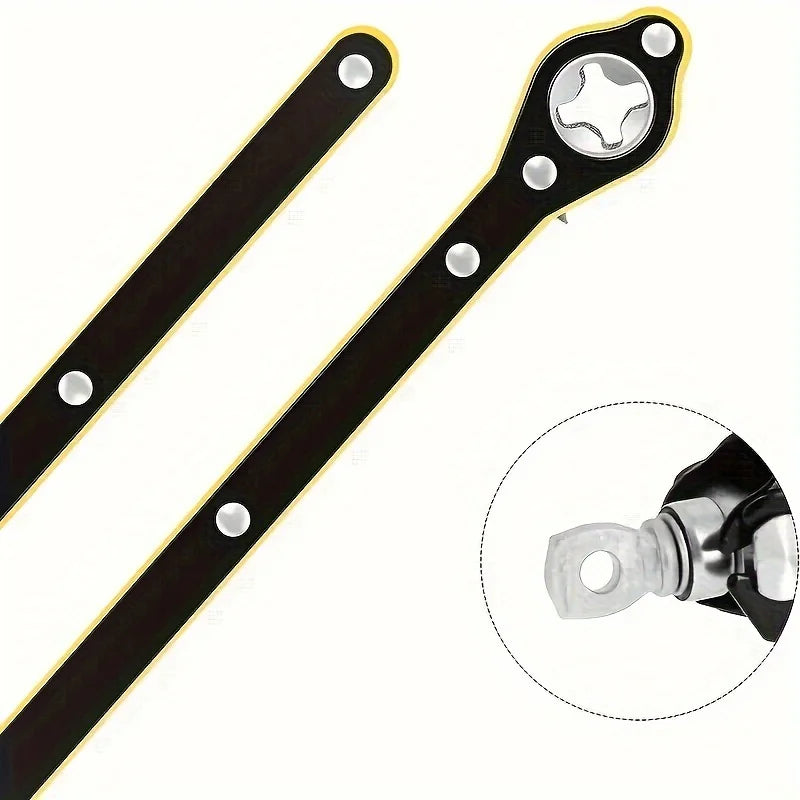 Auto Labor-Saving Jack Ratchet Wrench With Long Handle Jack Ratchet For Scissor Jack Lug Wrench For Tire Jack