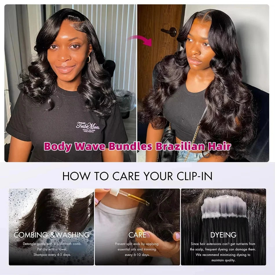 28 30 32 Inch Body Wave 1 3 4 Bundles Brazilian Remy Unprocessed Raw Virgin Human Hair Wavy Double Bundles Weave Extensions