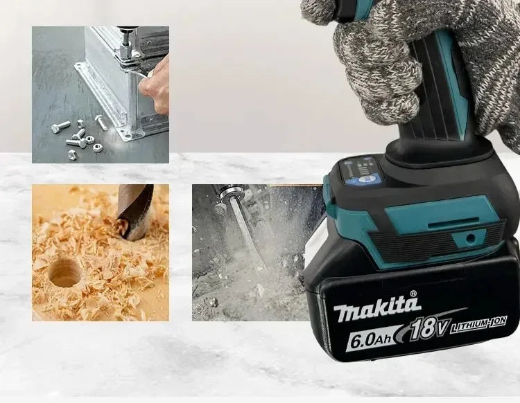 Makita Brushless DTW700 Cordless Electric Impact Wrench 1/2 Inch 18V Battery Compatible Power Tool for Automotive Repair
