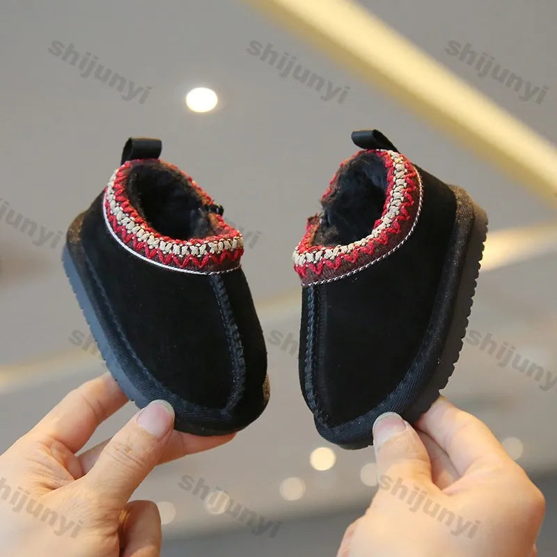 Toddler Low-Top Snow Boots - Soft Sole Non-Slip Winter Shoes - photo 6
