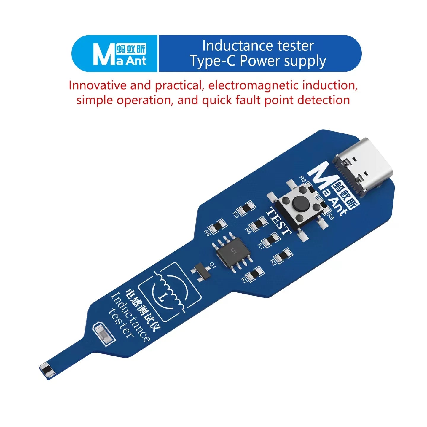 MaAnt M093 Inductance Tester Motherboard Coil Tester Inductor Detector Repair Tool Electromagnetic Induction Quick Fault Check