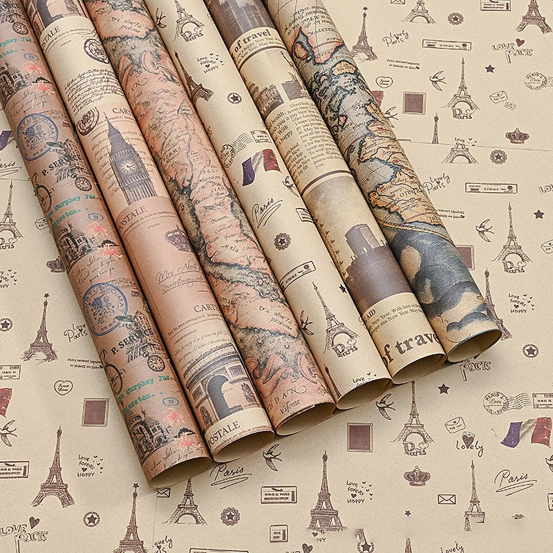 Christmas Gift Wrapping Paper Kraft Glossy Options DIY Holiday Party Packaging Festive Present Wrapping for Xmas Gifts