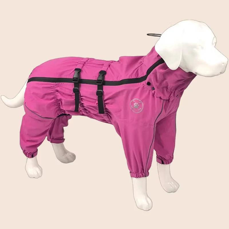Reflective Dog Rain Jumpsuit - Hooded Raincoat for Autumn and Winter - photo 12