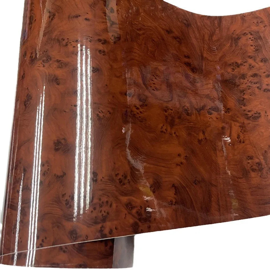 Wood Grain Vinyl Wrap — Self-Adhesive Car Interior Film, DIY Trim