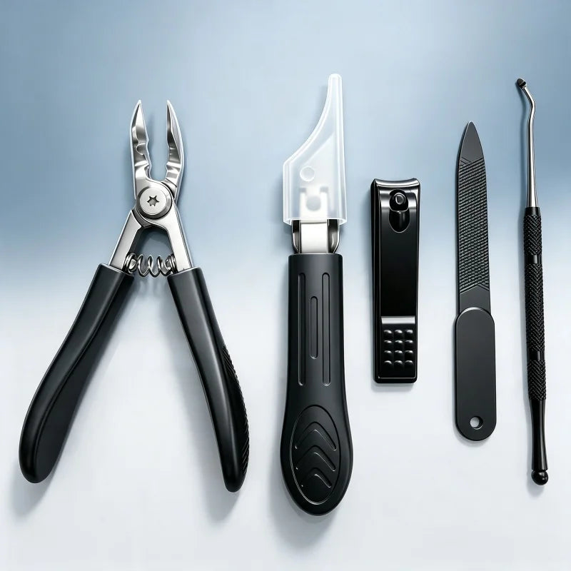 Heavy-Duty Stainless Steel Grooming Tool Set with Non-Slip Handles, Portable, Versatile Holiday Gift for Home And Travel