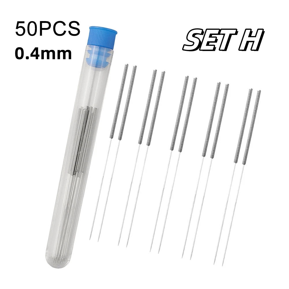 1Set Cleaning Needles 0.15-1.0mm Nozzle Clean Needle High Elasticity MK8 Nozles For cleaning filament remaining inside nozzles