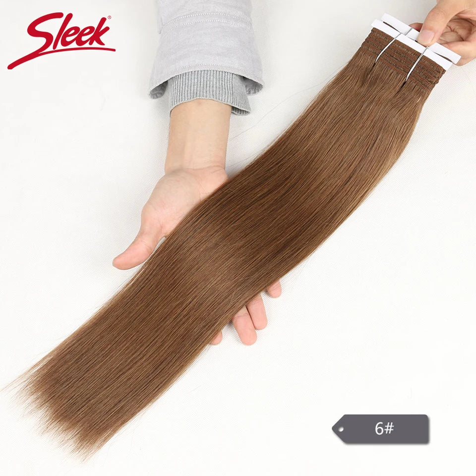 Sleek Brazilian Straight Hair Double Drawn Natural Human Hair Weave Bundles Remy Honey Blonde 613 6# 8# Human Hair Bundle