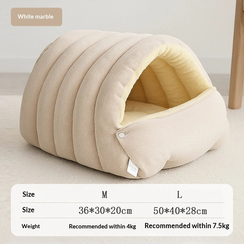 Heated Cat House Bed - Removable Cover, Waterproof – photo 6