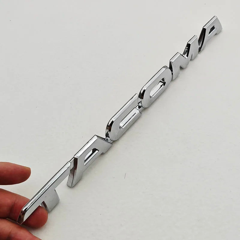 3D Car Sticker Logo V6 4X4 SR5 TACOMA Trunk Badge Door Waier Line C-Pillar Emblem Decals For Toyota TACOMA N170 N260 N300 N400