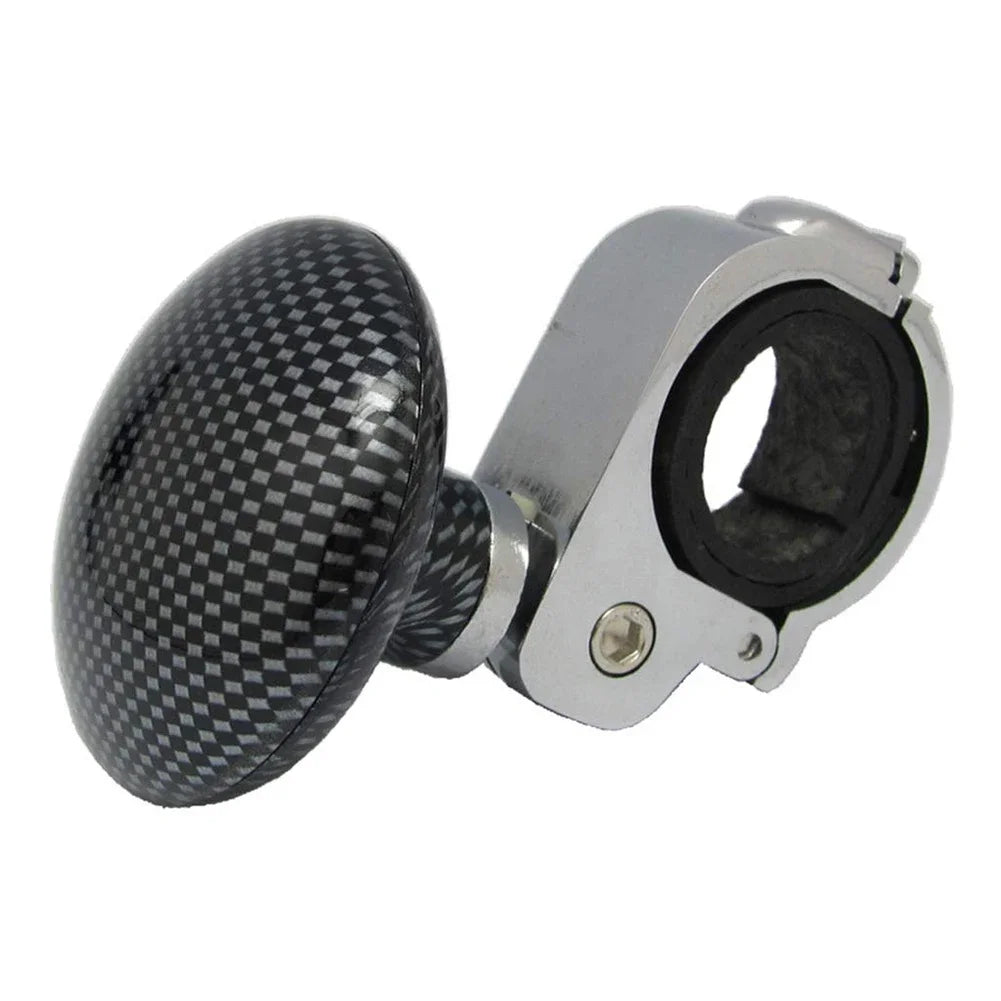 Carbon Fiber Steering Wheel Spinner Knob, Anti-Slip Booster