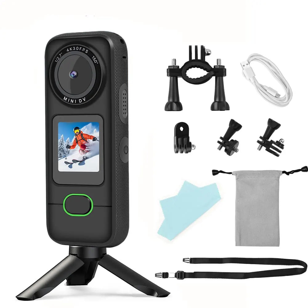 4K Waterproof Touchscreen Action Camera with Stabilization