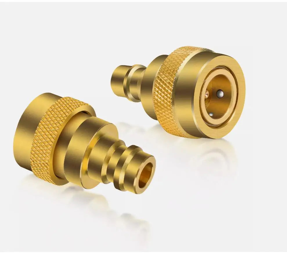 NEW R134A TO R1234YF Quick Couplers Kit Adapter Adjustable High Low Side Connection No Leakage For AC Refrigerant