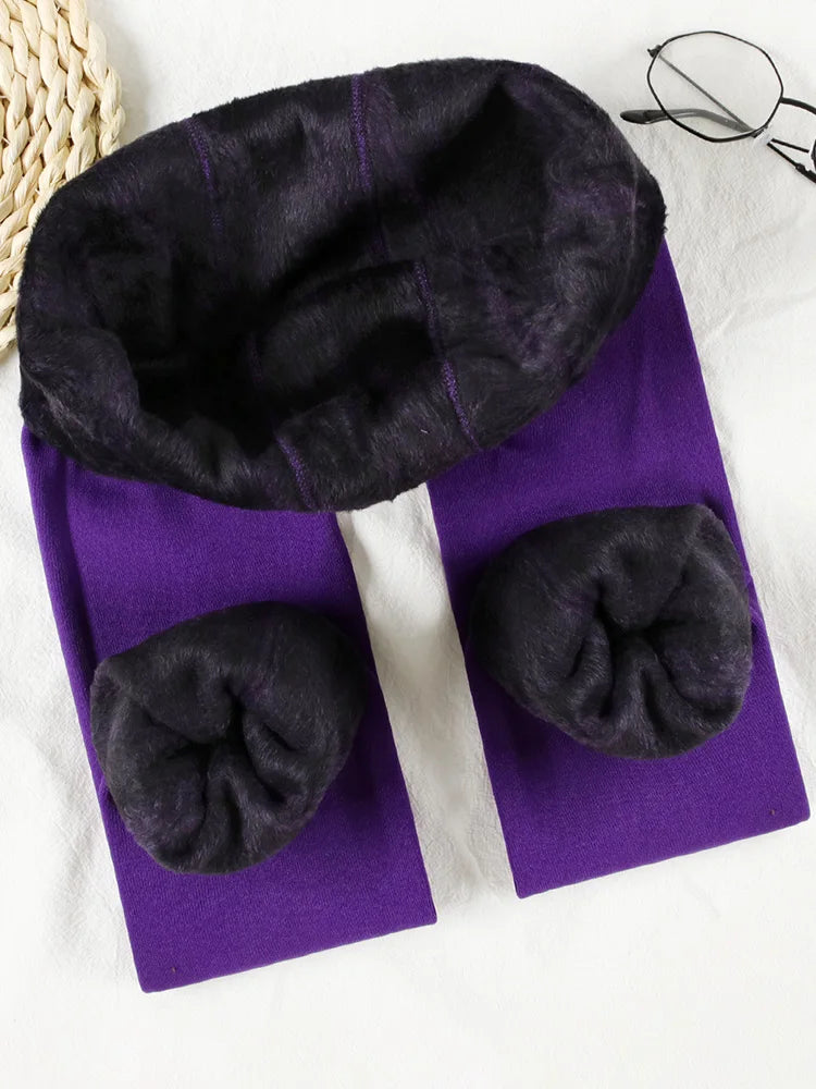 Women's Fleece-Lined High Waist Winter Leggings