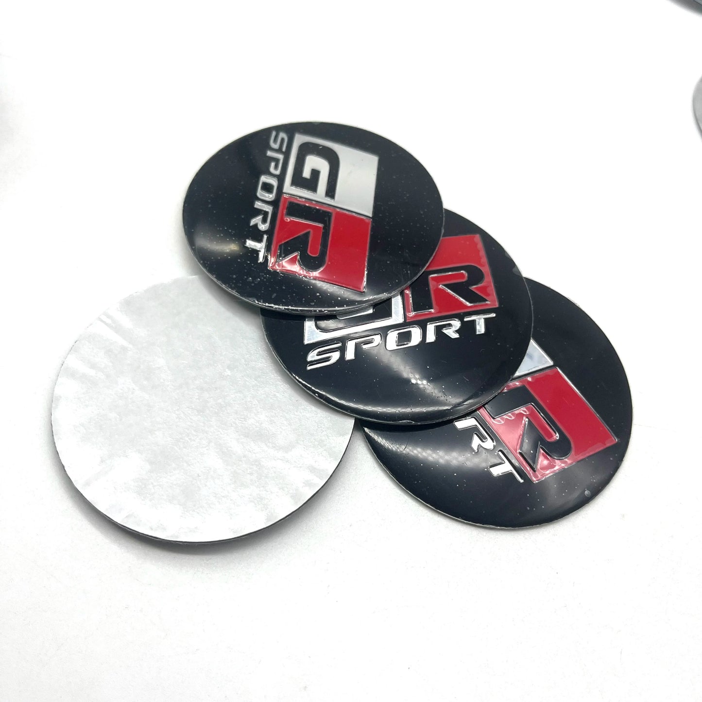 4pcs 56mm 60mm 65mm Universal Car Wheel Center HubCap Sticker ABS 3D GR Sport Badge Emblem Sticker Car Styling Auto Accessorie