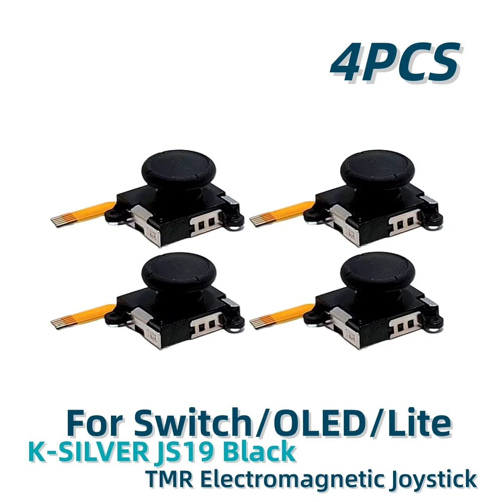 2/10pcs K-SILVER JS19 for Switch Joy-con TMR Joystick Replacement Magnetic Sensor 3D Analog Stick for Switch OLED