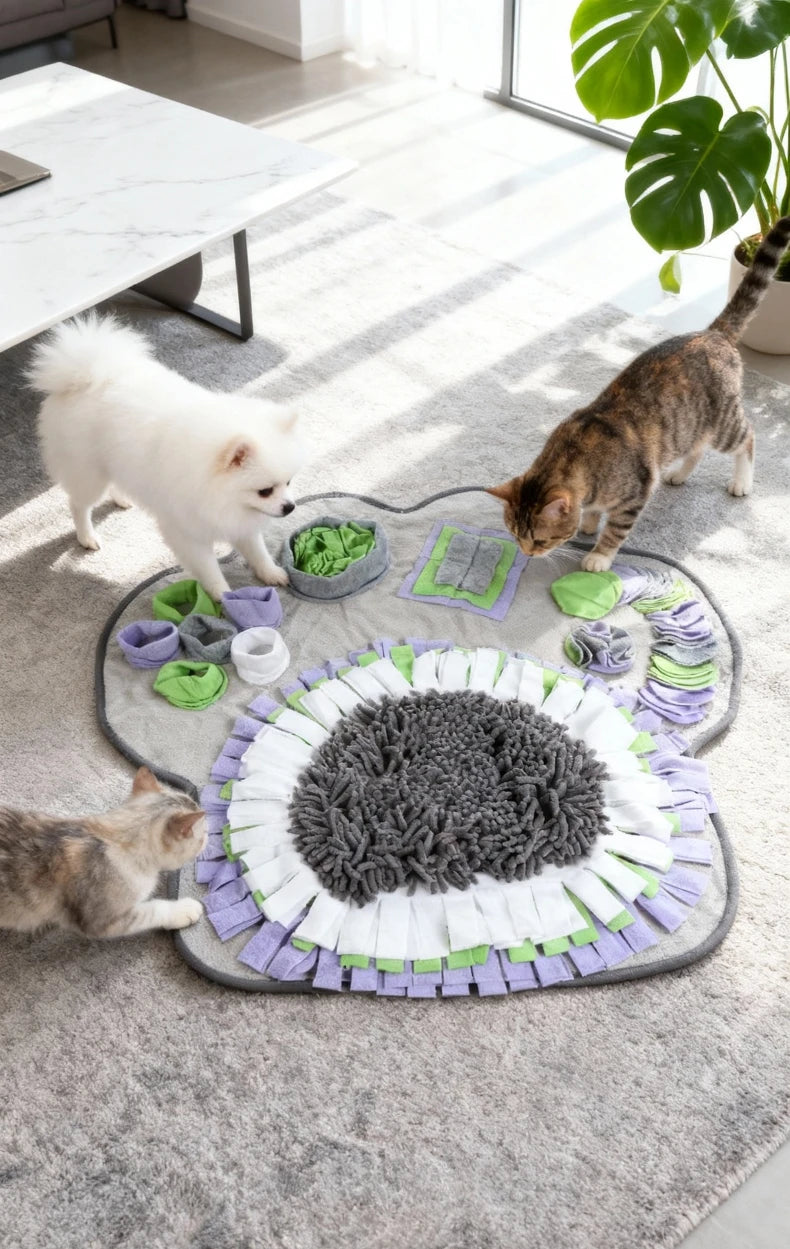 Pet Snuffle Mat - Nose Work Slow Feeder for Dogs & Cats – photo 5