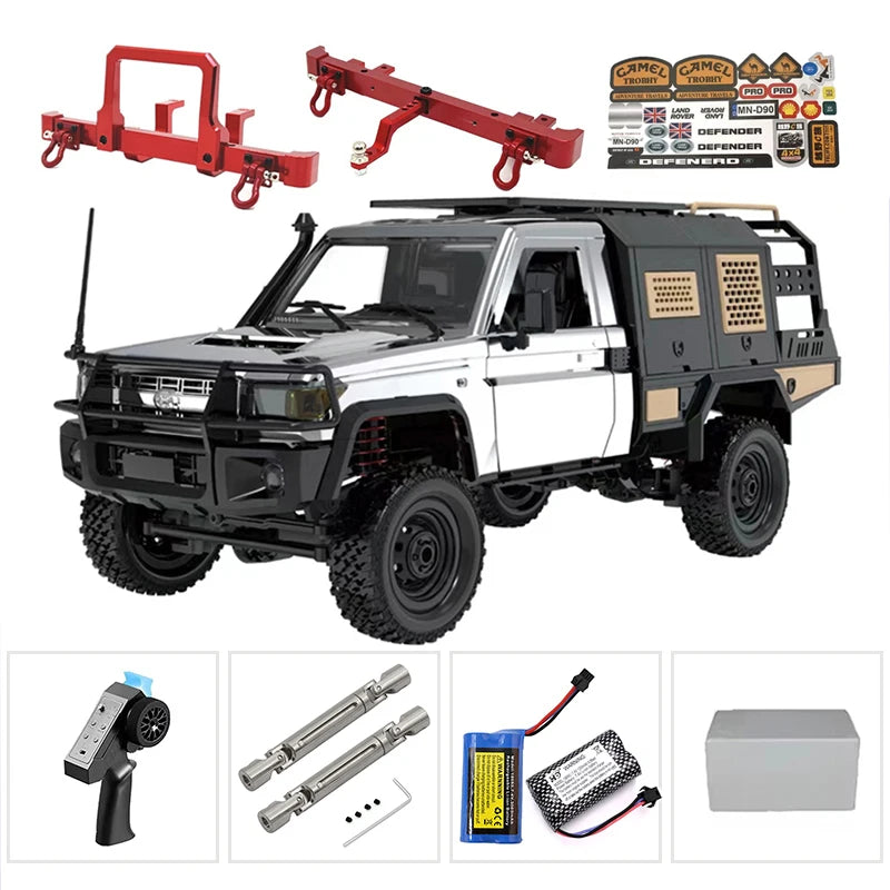 The New MN MN82s MN82 Genuine Toyota LC79 Pickup Remote Control Mode Four-wheel Drive Off-road Mountain Bike Toy Christmas Gift