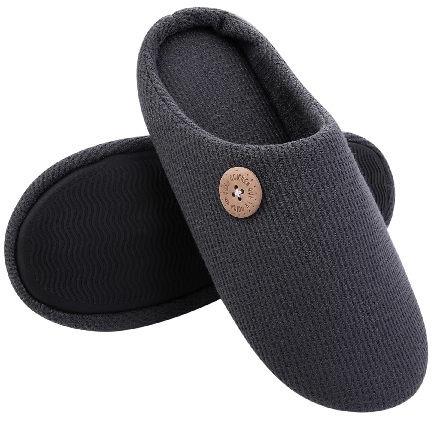 Smile Pop Men Flat Slippers Indoor Cozy Home Men Slippers Winter Casual Slippers Soft Antiskid Slippers Outdoor Fashion Shoes