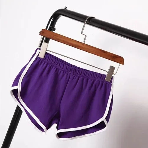 Women's High-Waist Fitness Sports Shorts – Yoga Running Cycling Hot Pants | S–XXXL (12 Colors)