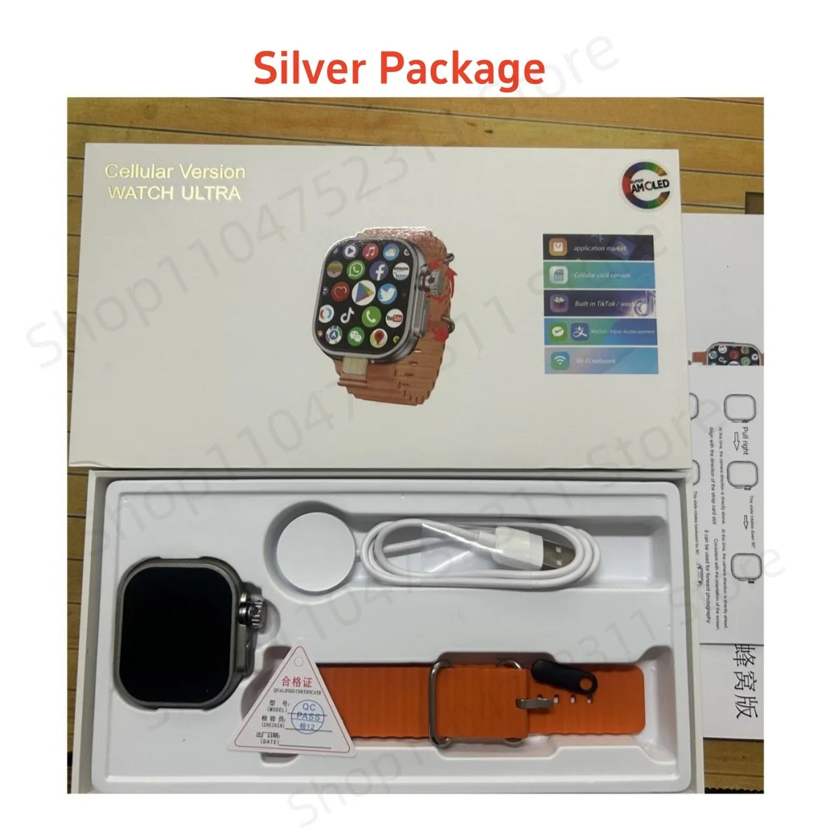 CD12 Smartwatch Upgrade Android 12.0 Smart Watch With 2.26inch Amoled Screen 180° Rotary Camera GPS WIFI Compass Sim Card Slot
