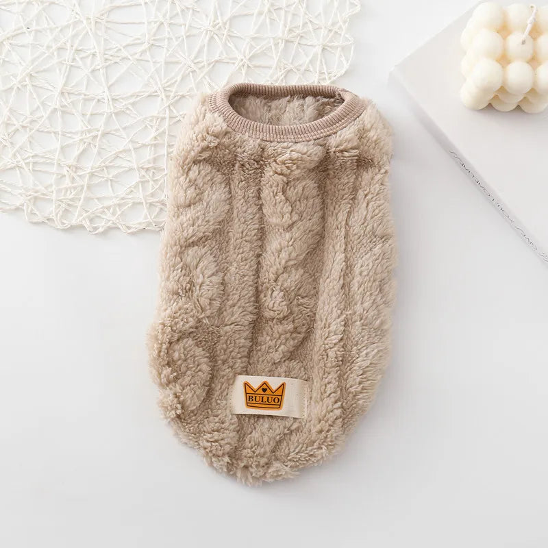 Knit Sleeve Cat and Dog Hoodie - Warm Fleece Sweater for Small Dogs - photo 12