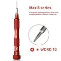 MECHANIC MAX8 Non-slip Screwdriver 0.8 Torx 0.6 Y-Type 1.2 1.5 Phillips 2.5 T2 for Mobile phone camera Repair Disassemble Tool