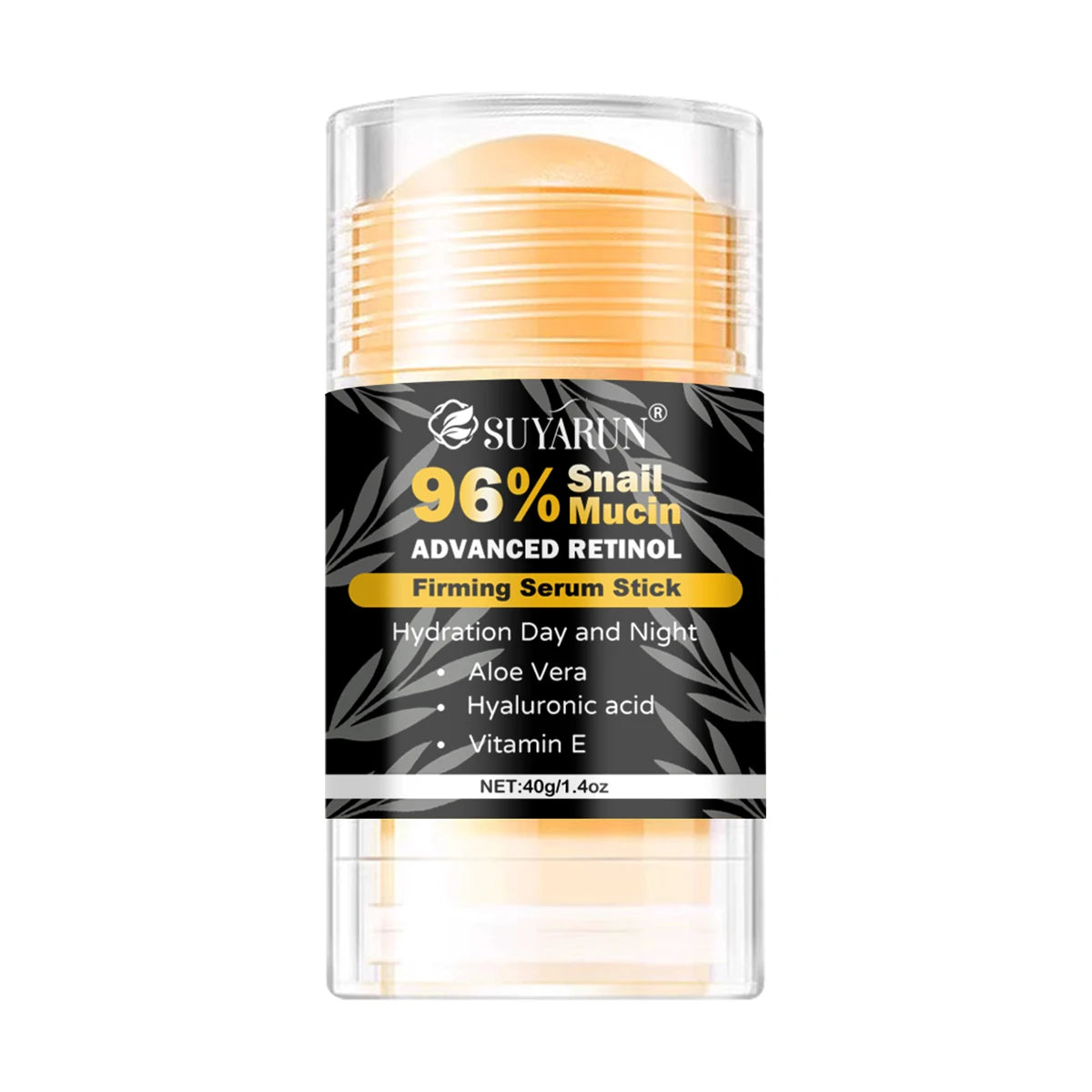 SUYARUN 96% Snail Mucin & Retinol Anti-Aging Cream Stick – Firming Neck, Face & Feet | 40g
