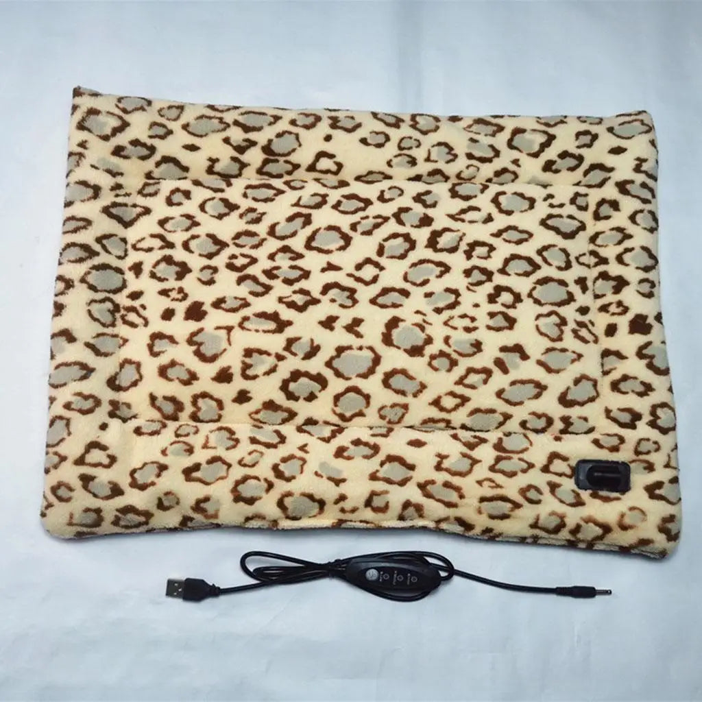 Waterproof Heated Pet Mat - Adjustable Temperature Plush – photo 8