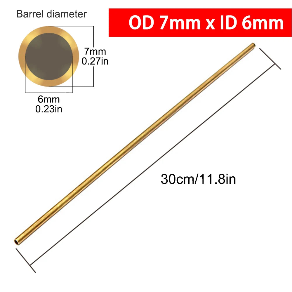 Brass Tubes Diameter 2/3/4/5/6/7/8/9/10/11/12/13/14/15mm Length 300mm 0.5mm Brass Rod Pipe Brass Tube Modelmaking Cutting Tool