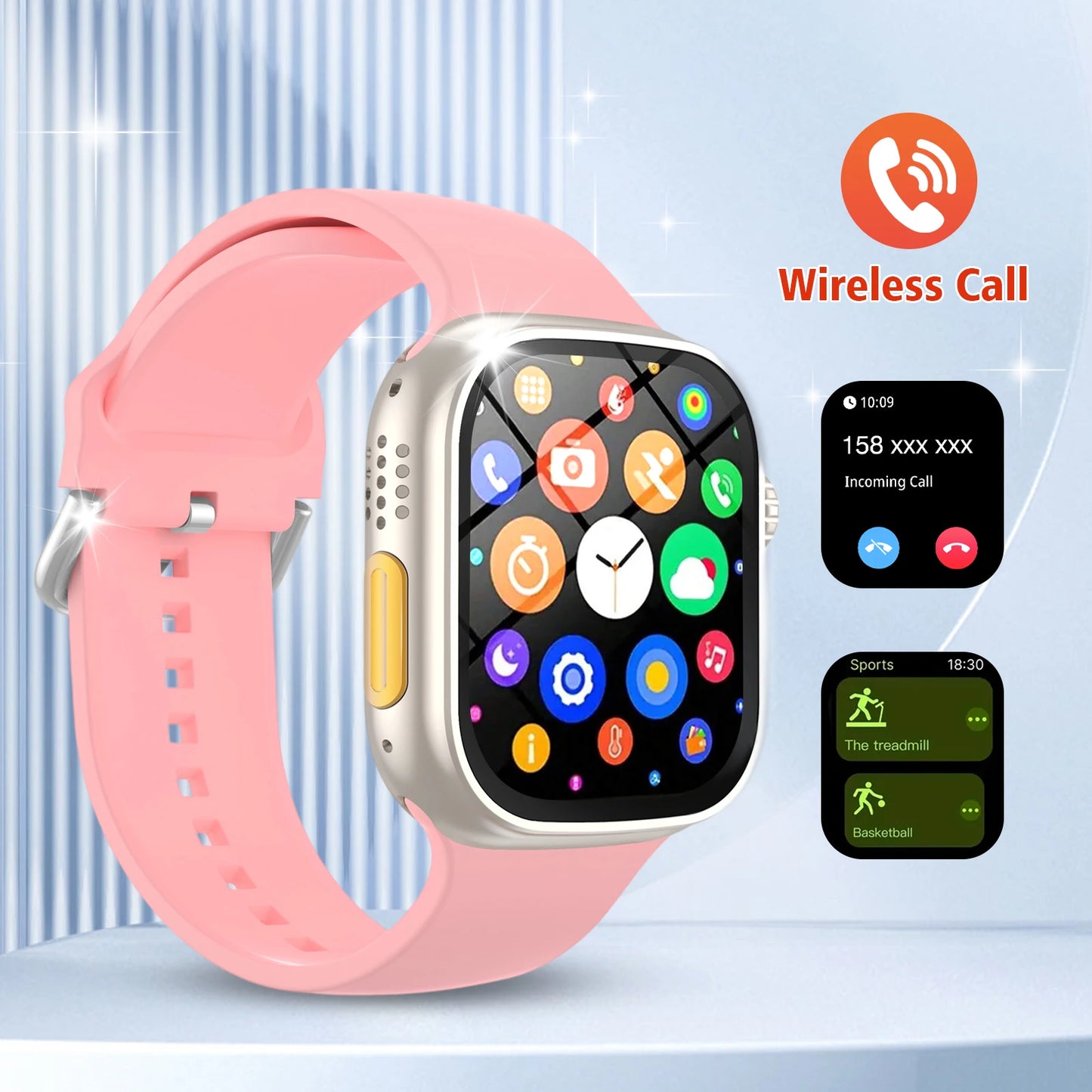 2026 New Smart Watch, Outdoor Sports and Fitness Tracker, Bluetooth Calling, Message Notifications, Suitable for Men and Women
