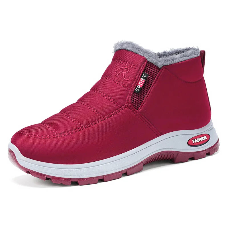 Women's Plush Platform Snow Boots - Warm Lined Ankle Boots - photo 11