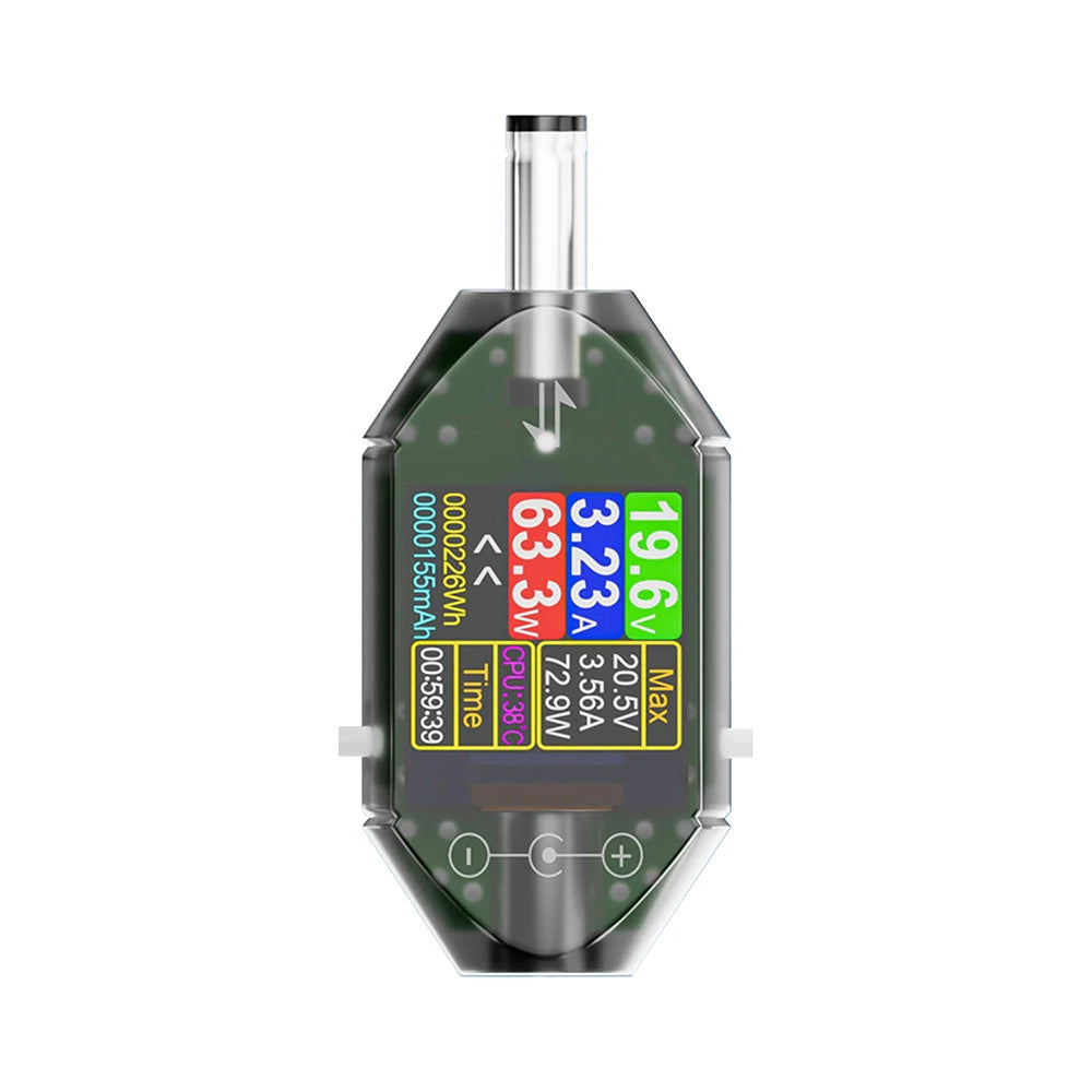 DC5.5 * 2.5 Interface Tester DC 4.5-50V 0-12A High-precision Voltage Current Tester Digital Voltmeter Ammeter Power Meter DT550