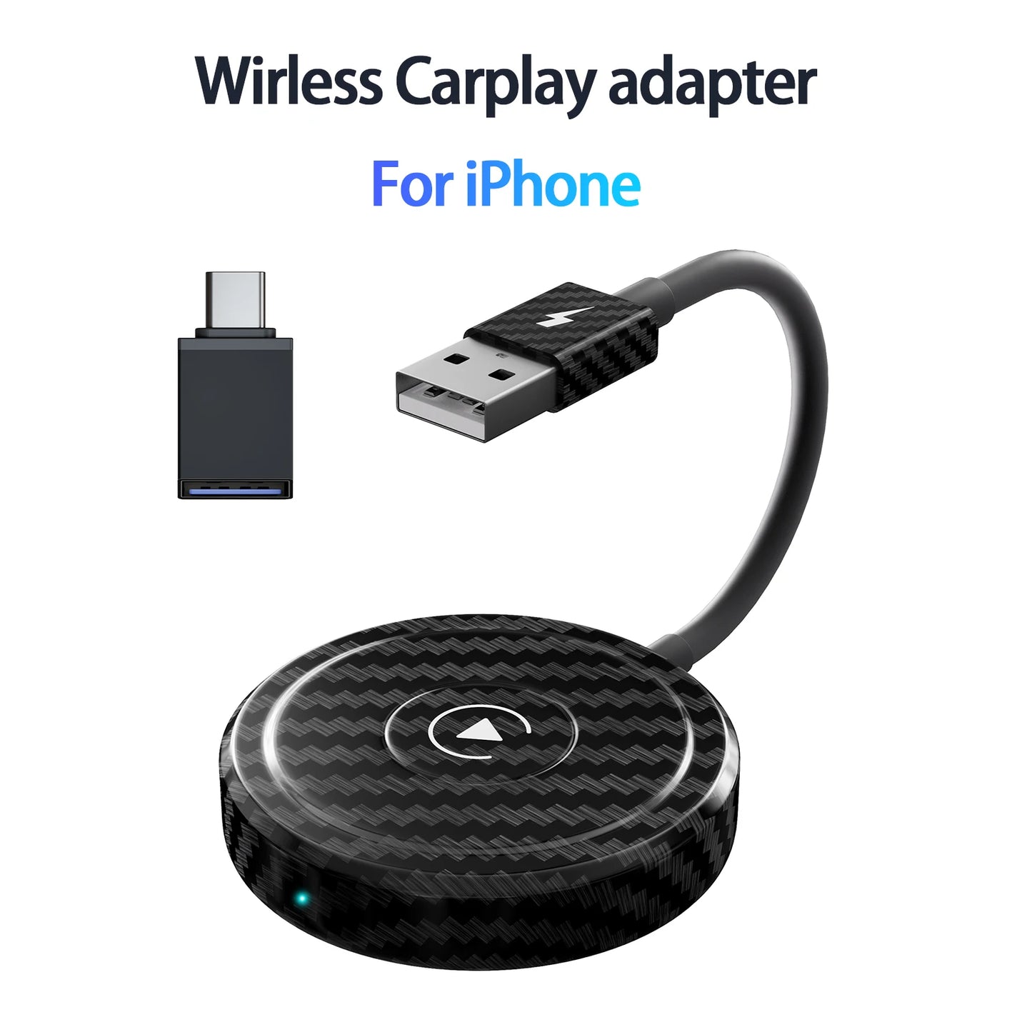 Wireless CarPlay & Android Auto Dongle — Converts Wired to Wireless, Plug and Play for iPhone & Android