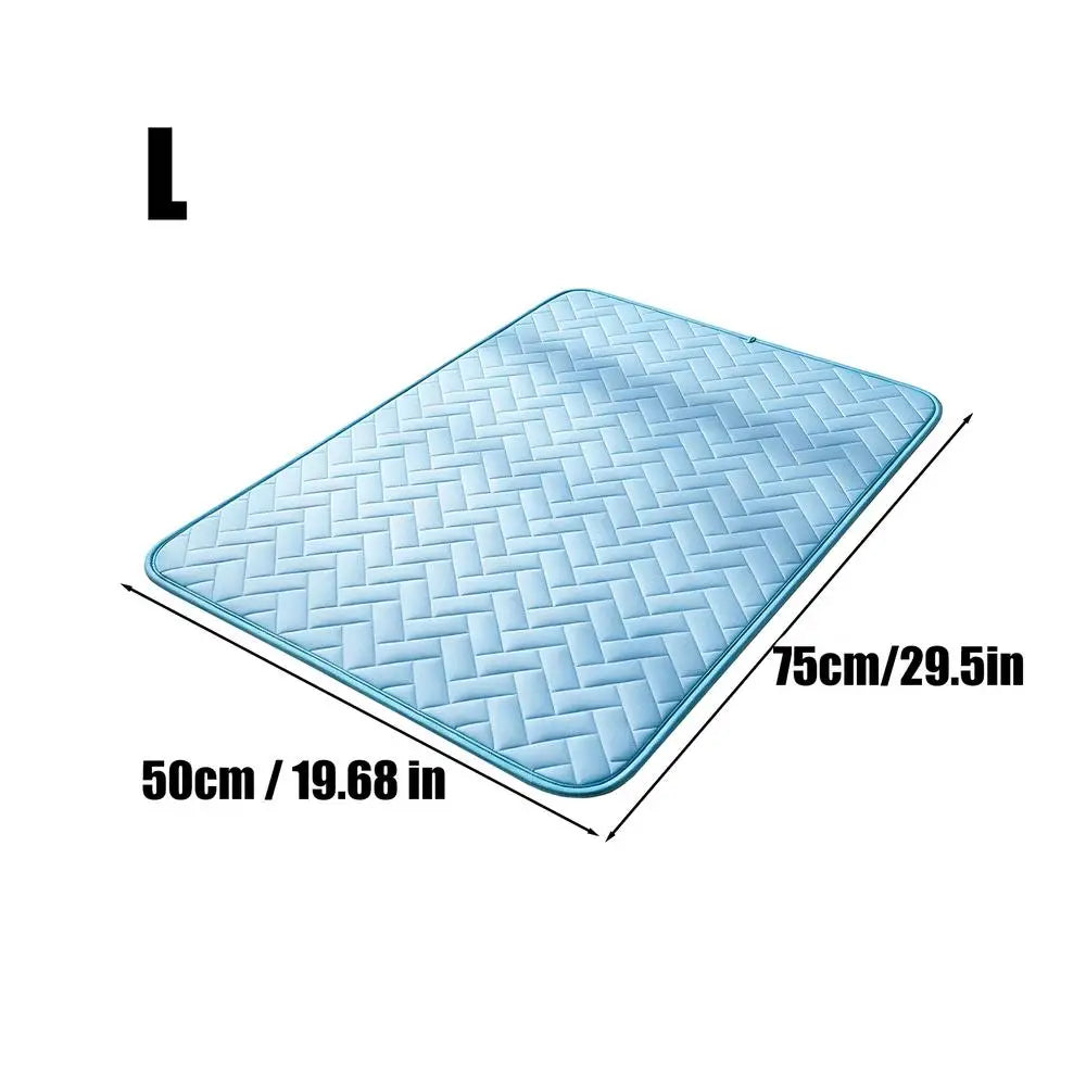 Large Dog Cooling Mat - Cold Summer Bed Pad for Big Dogs