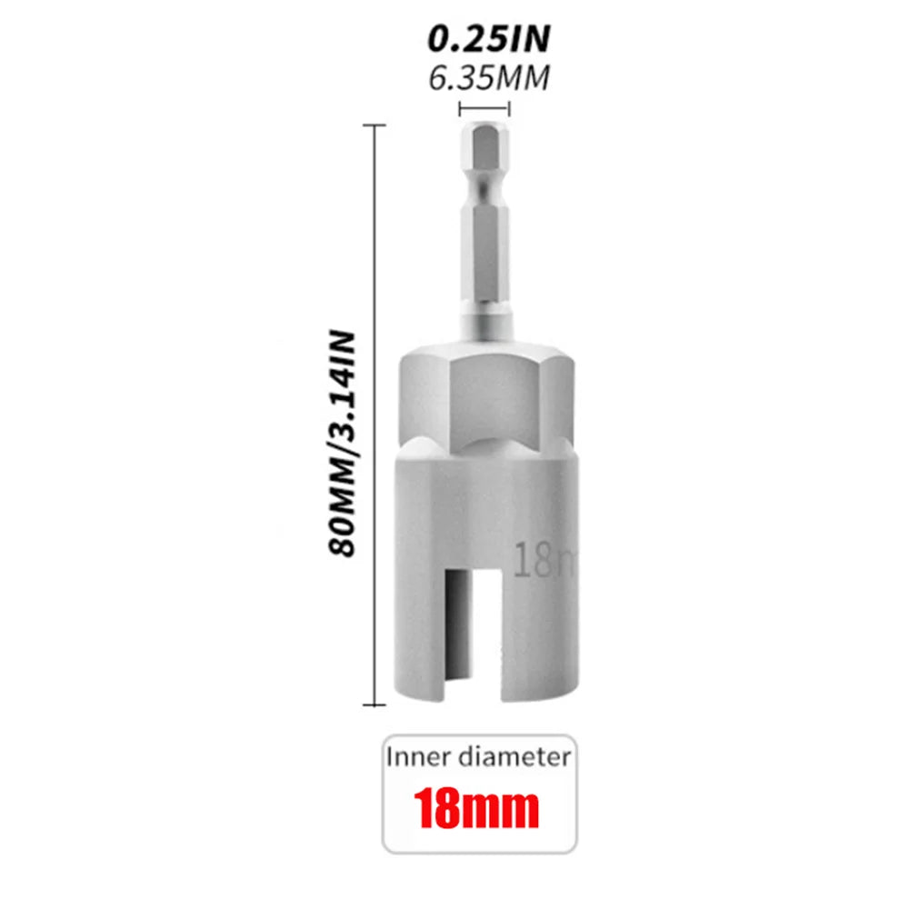 80/65mm 1/4” Hex Shank Wing Nut Driver Set Slot Wing Nuts Drill Bit Socket Wrenches Powerful Socket Inner Hexagonal Wrench