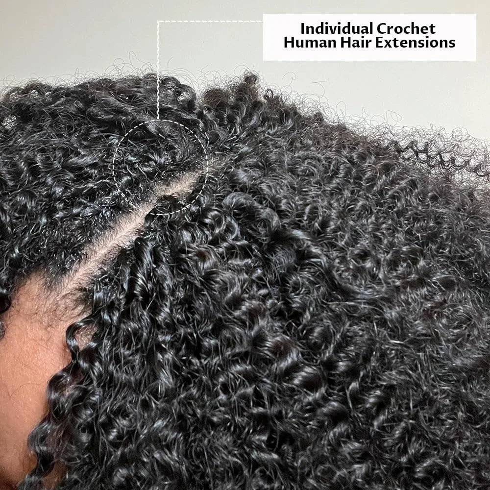 12A Knotless Pre Separated Body Wave Feather Crochet Human Hair 100% Raw Real Hair Extensions For Braiding Twist Feather Line