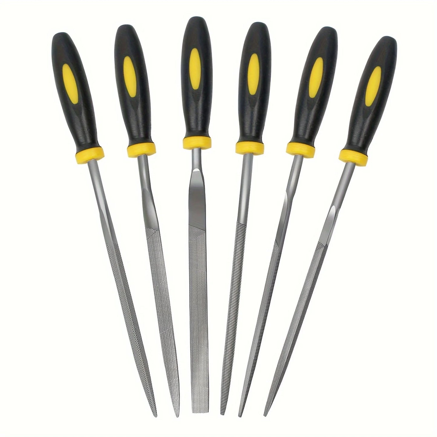 High-Carbon Steel Needle File Set — Precision Files with Ergonomic Handles