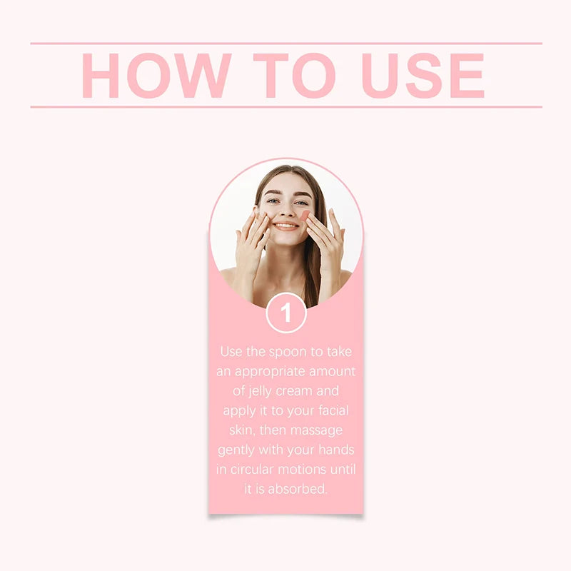 100g Jelly Face Cream Collagen Soft SPA Nourishing Moisturize Face Shrinks Pores Remove Comedones Jelly Essence Korean Skin Care