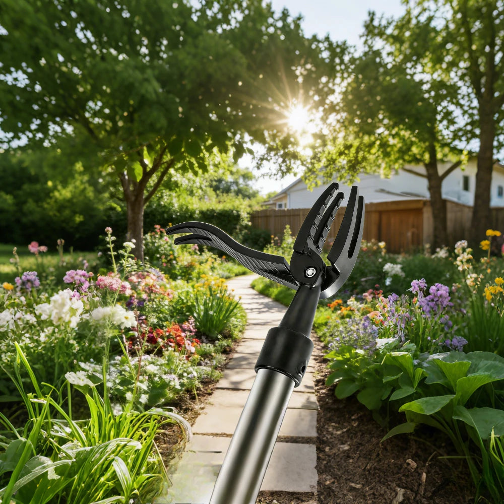 4-Claw Weed Puller Tool Head – Root Extractor for Stand-Up Garden & Lawn Weeding
