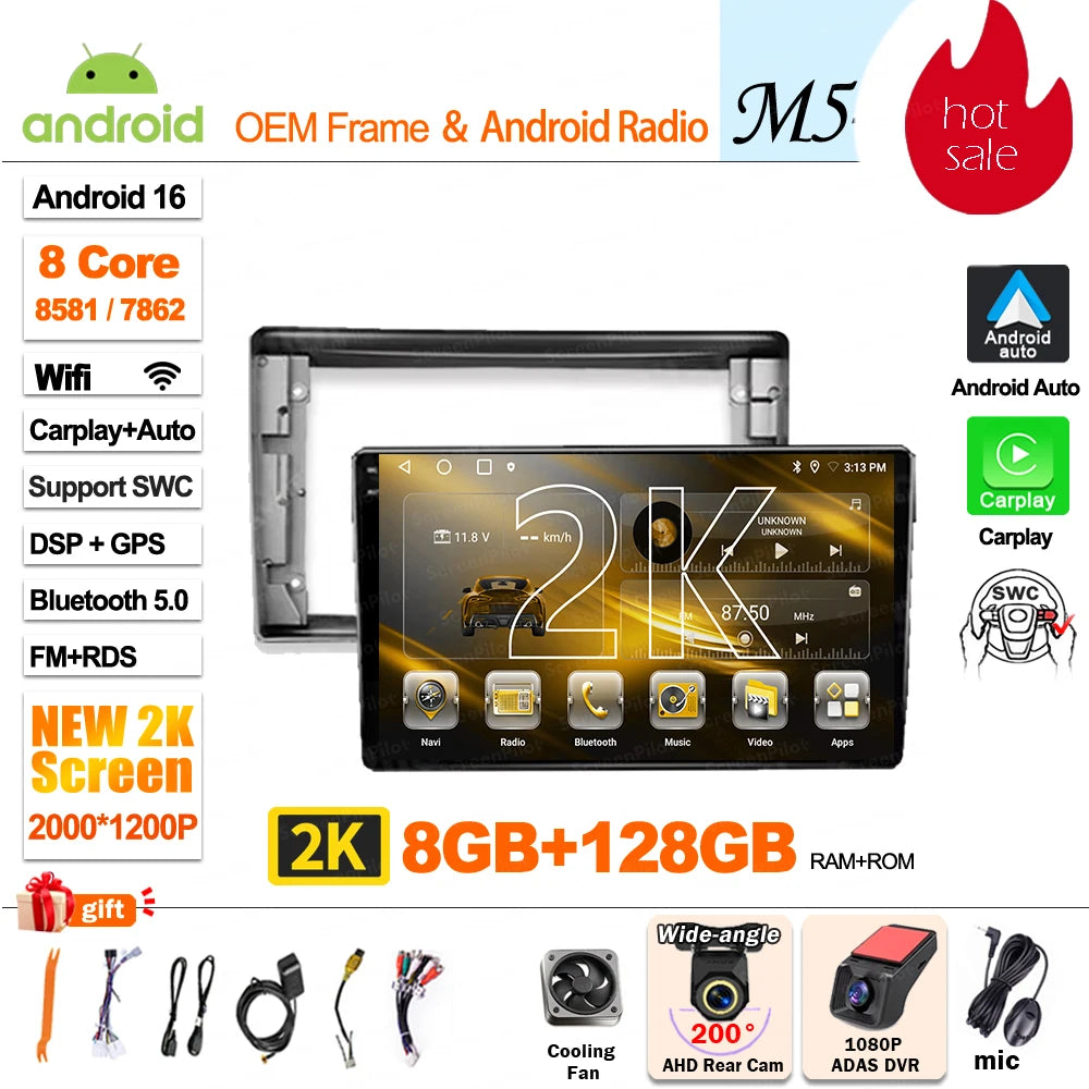 Apple CarPlay & Android Auto Stereo for Toyota Avensis