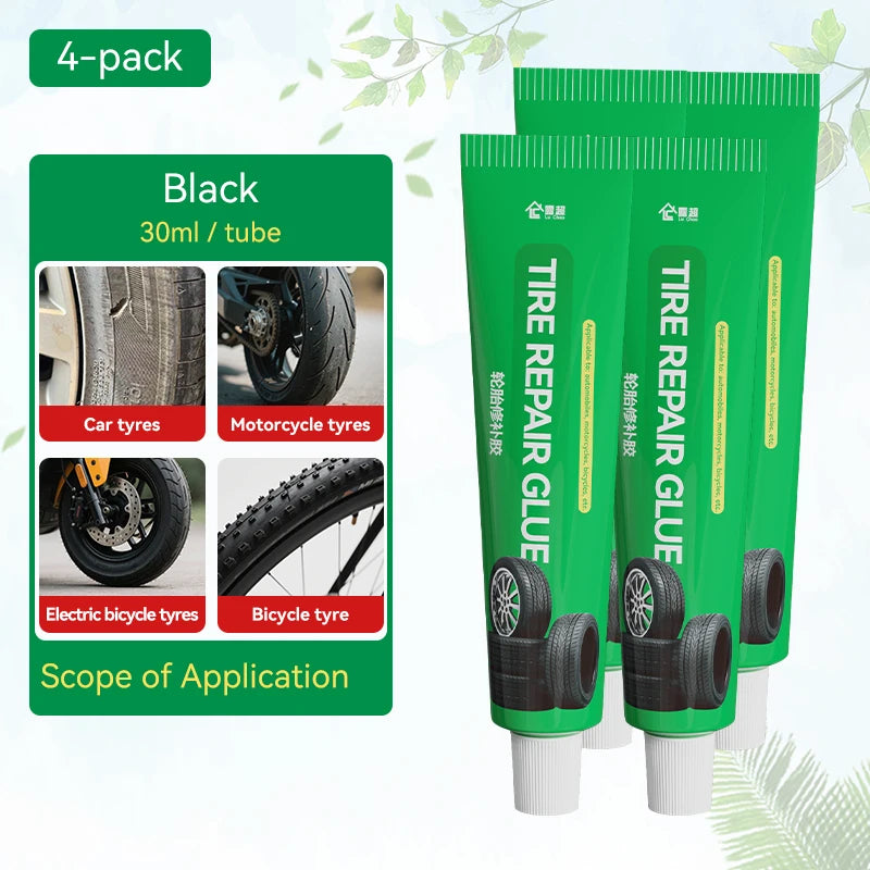 Tire Repair Glue Waterproof & High Temperature Resistant Black Sealing Waterproof And High-Temperature Resistant Repair Adhesive