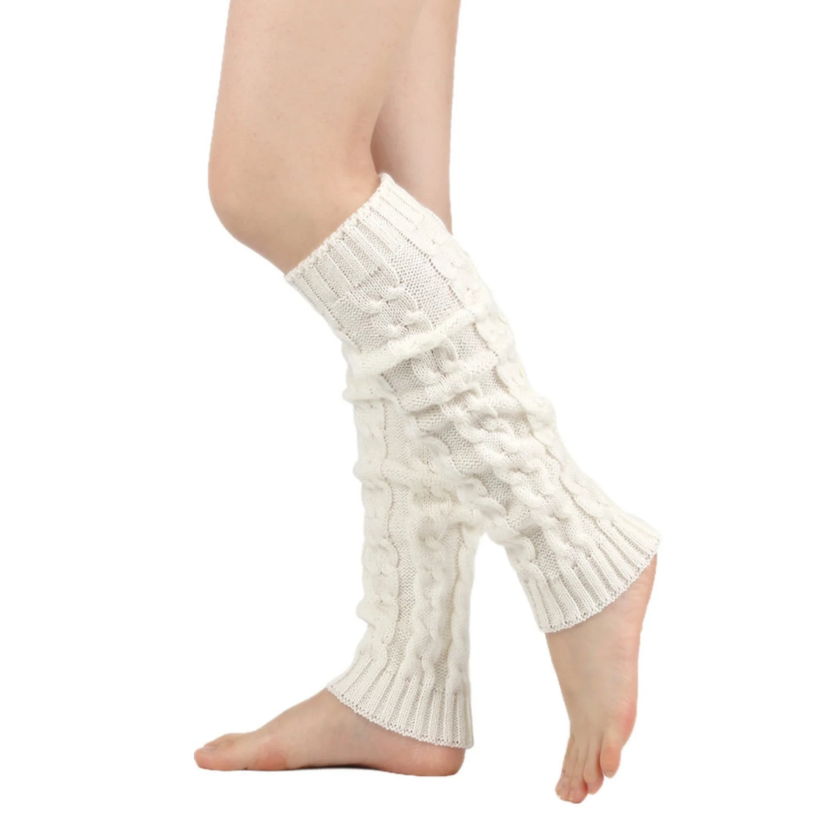 Women's Long Crochet Leg Warmers - Ankle to Knee Knit Boot Covers - photo 14