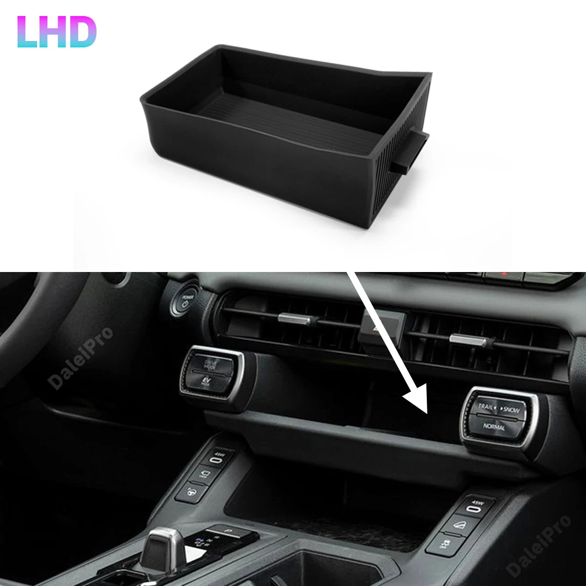 For Toyota RAV4 2026 2027 Car Center Console Organizer Tray Drawer Box Armrest Storage Box Vibration Reduction RAV4 Accessories