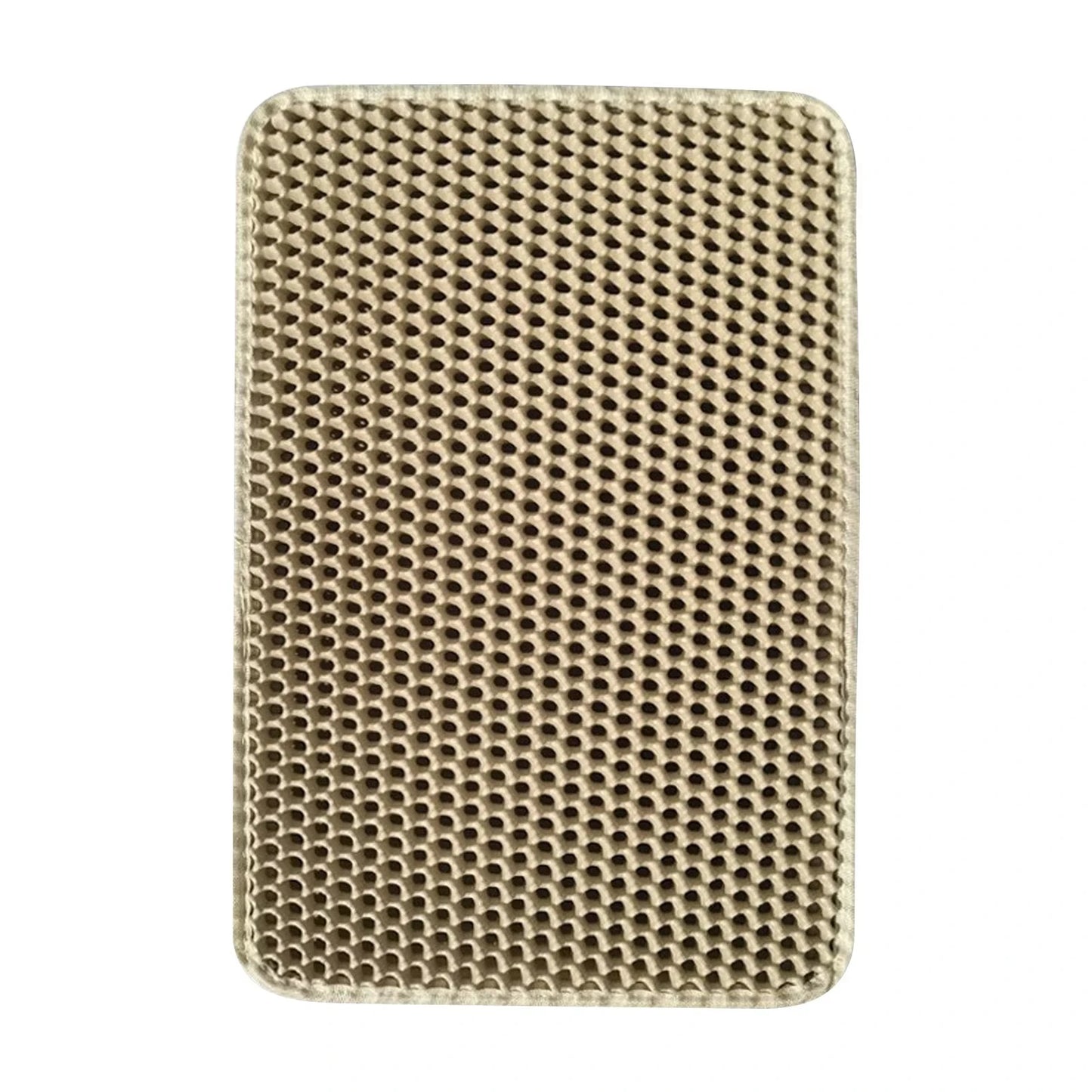 Large Waterproof Cat Litter Trapping Mat – Non-Slip Double Layer Litter Box Pad | 4 Sizes (Black, Grey, Khaki)