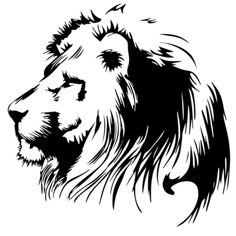 20/25/30cm Car Decals Stickers Sticker Beauty Lion Custom Goods PVC Motorcycle Auto Decoration Car accessories Vinyl Products