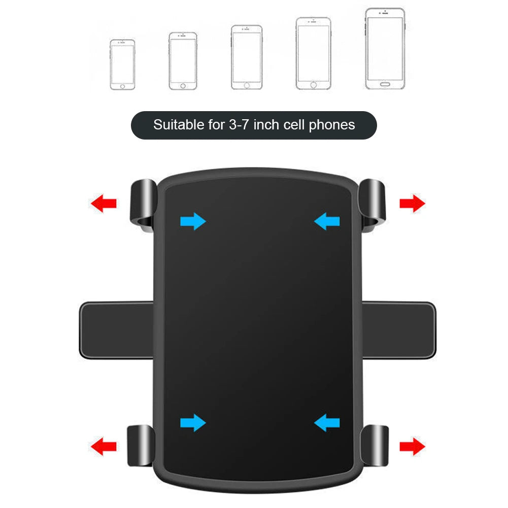 Portable Car Holder Rotatable Multifunction Dashboard/Rearview Mirror/Sun Visor Mount for iPhone Samsung Xiaomi Redmi Huawei