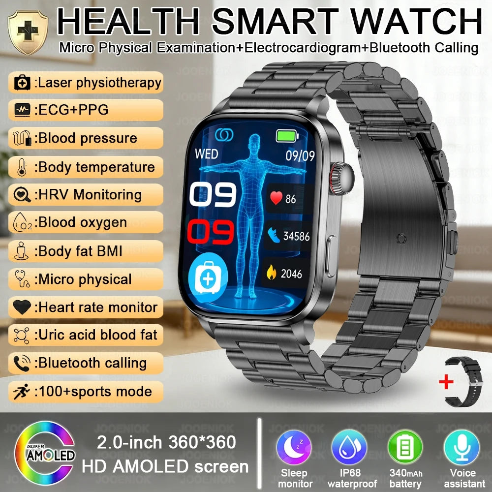 Premium Smart Watch — AMOLED, Bluetooth Calling, Fitness Modes