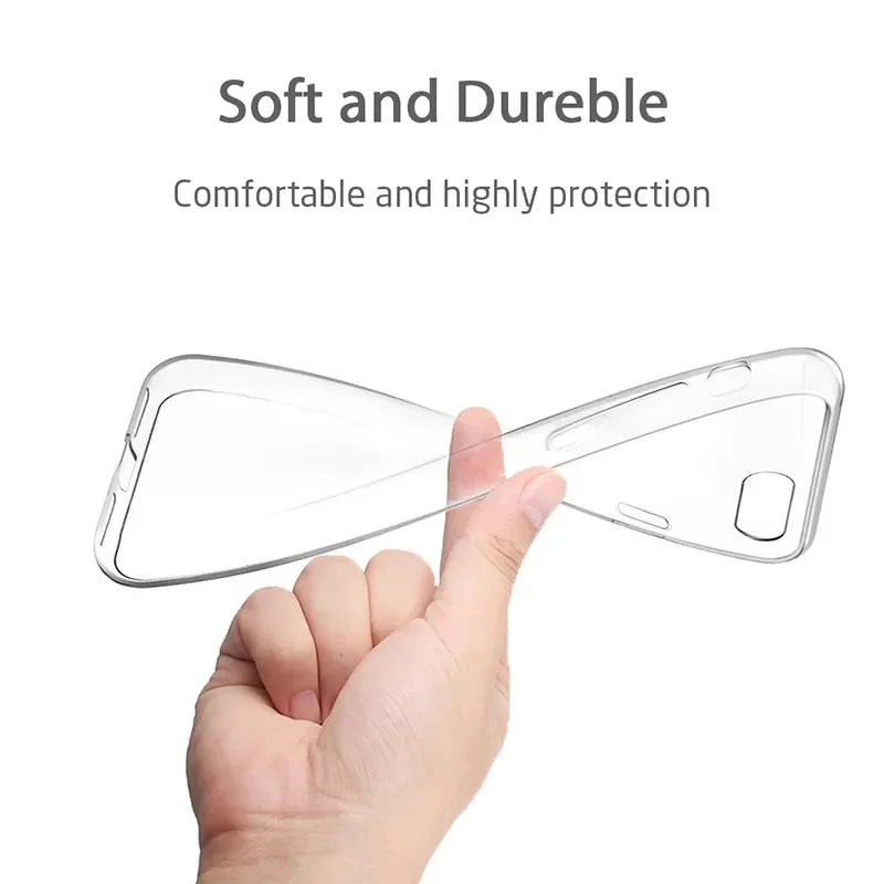 Case For iPhone SE 2026 2026 7 8 6 6S Plus 5S 5 SE TPU Silicone Clear Transparent Soft Case for APPLE iPhone 7 8 Plus Back Cover