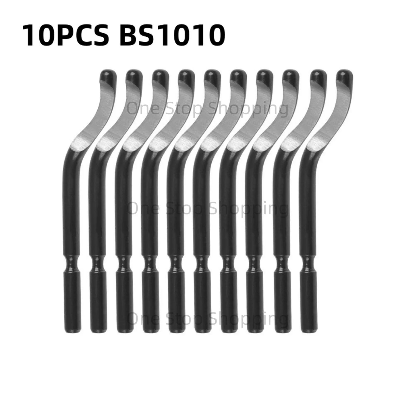 Pack of 10 PCS Deburring Blades for Burr Removal Reamer Tool as 360 Degree Rotary Head for Metal Resin Copper Plastic Brass PVC