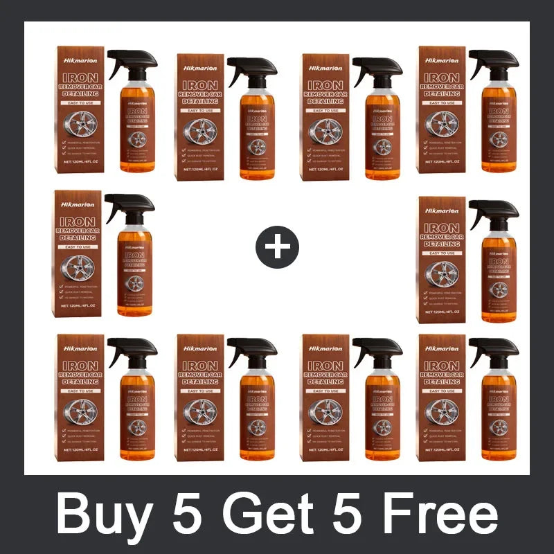 Car Rust Removal Spray Iron Powder Rust Remover Auto Rust Cleaning Agent Paint Chrome Paint for Metal Surfaces Cleaning Tool